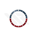 Replacement Aluminium Bezel Insert Compatible with Tudor Black Bay GMT 41mm : Pepsi (Blue/Red)