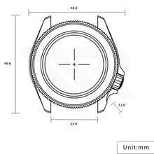 Load image into Gallery viewer, Two-Tone Stainless Steel Case Set for Casio Duro MDV - Double Domed Crystal, Green Bezel Insert
