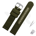 Nylon Strap for Prospex Series - Black with Silver Buckle (Thick)
