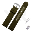 Nylon Strap for Prospex Series - Olive with Silver Buckle (Slim)