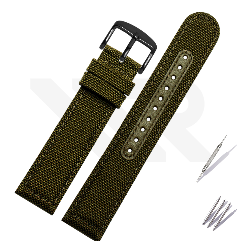 Nylon Strap for Prospex Series - Olive with Black Buckle (Slim)