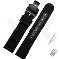 Nylon Strap for Prospex Series - Black with Black Butterfly Clasp (Slim)