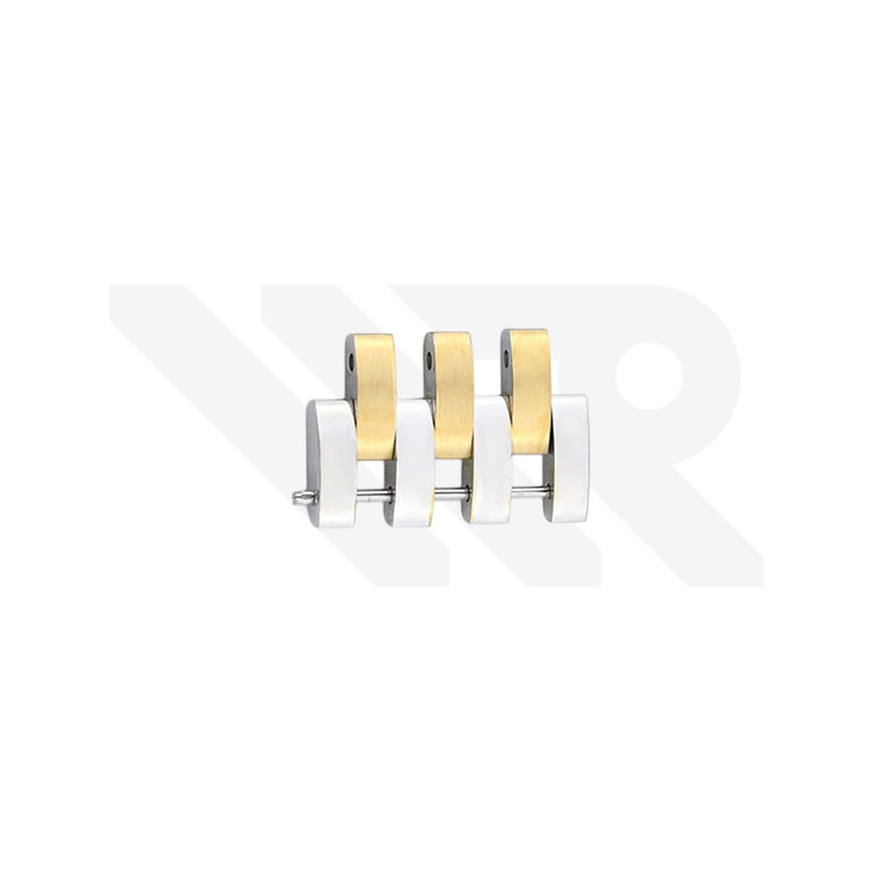 Replacement Bracelet Link Compatible with Tissot Bridgeport Chronograph T097427A (Two-Tone Gold)