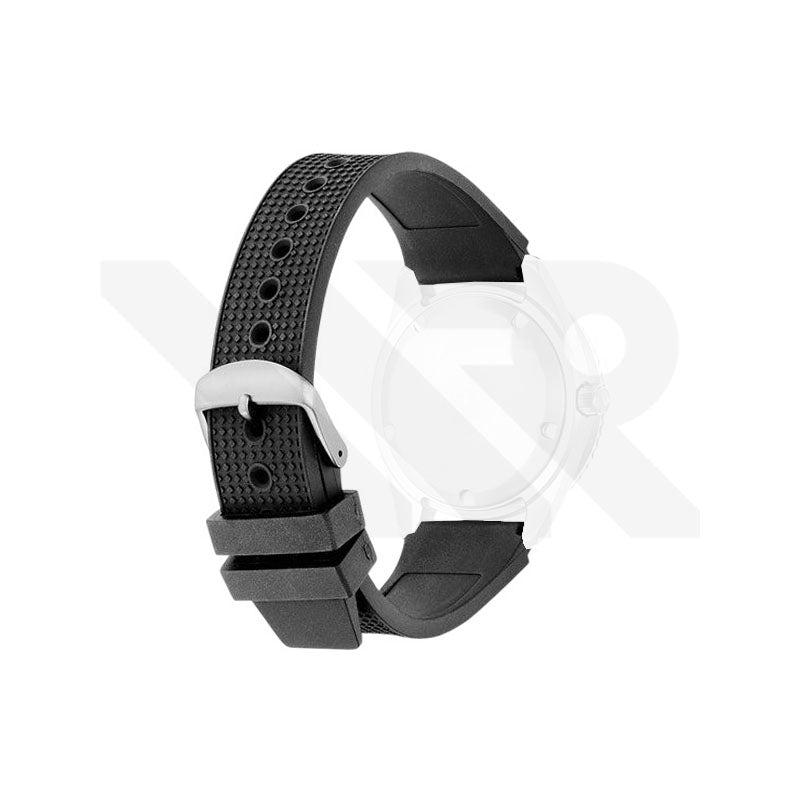 Replacement Rubber Strap Compatible with Citizen Promaster Challenge Diver NB6021 , NB6026 (Black)