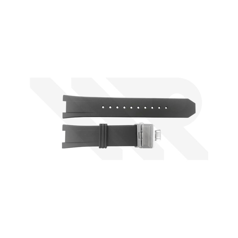 Replacement Rubber Strap Compatible with Citizen Series 8 NB6030 , NB6031 ,  NB6032 , NB6033 , NB6034 , NB6035 , NB6036 (Black)