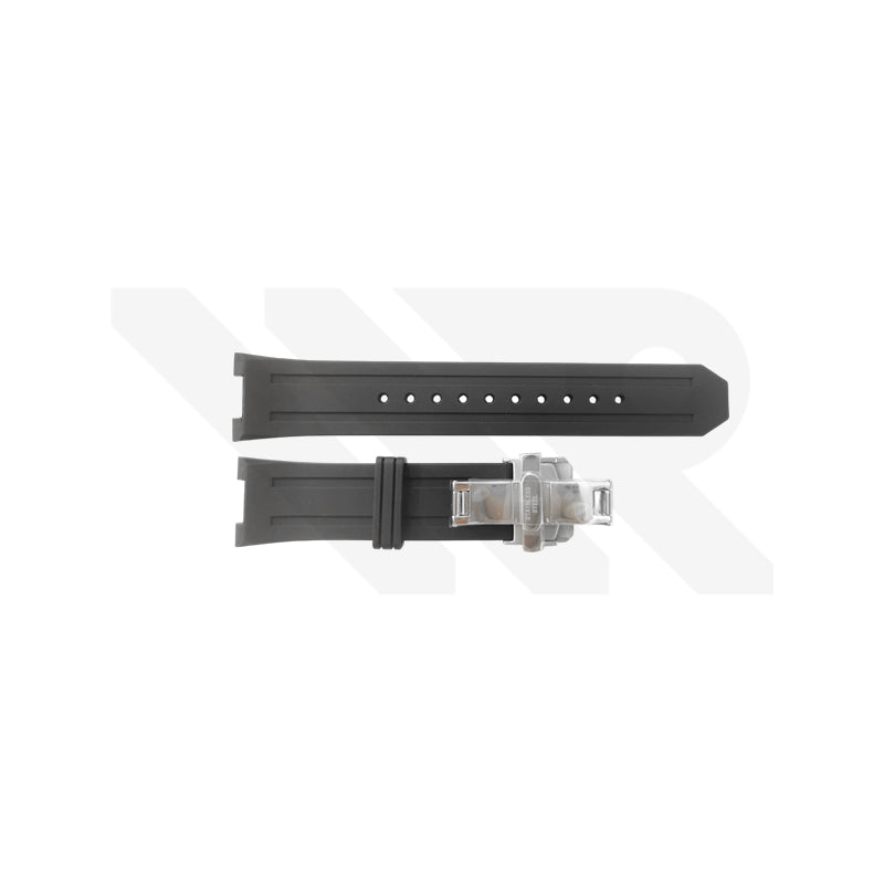 Replacement Rubber Strap Compatible with Citizen Series 8 NB6030 , NB6031 ,  NB6032 , NB6033 , NB6034 , NB6035 , NB6036 (Black)