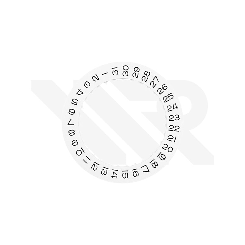 White NH35 Date Disc : Rolex Style Numeral