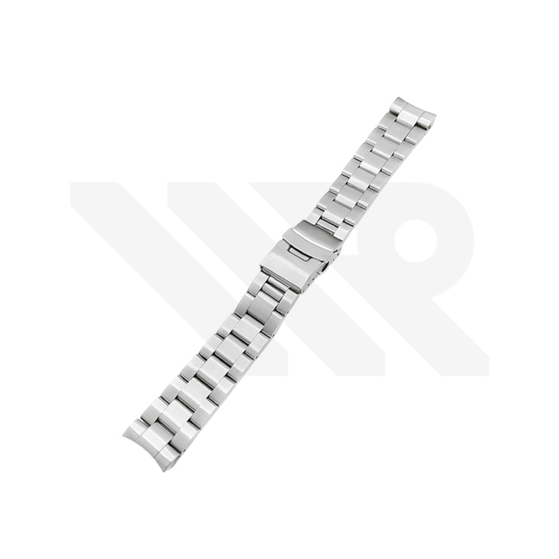 Curved End Stainless Steel Bracelet for SKX Nautilus Mod - Silver