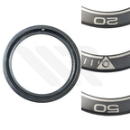 Replacement Ceramic Bezel Insert Compatible with Omega Seamaster Planet Ocean SM600 42mm : Black