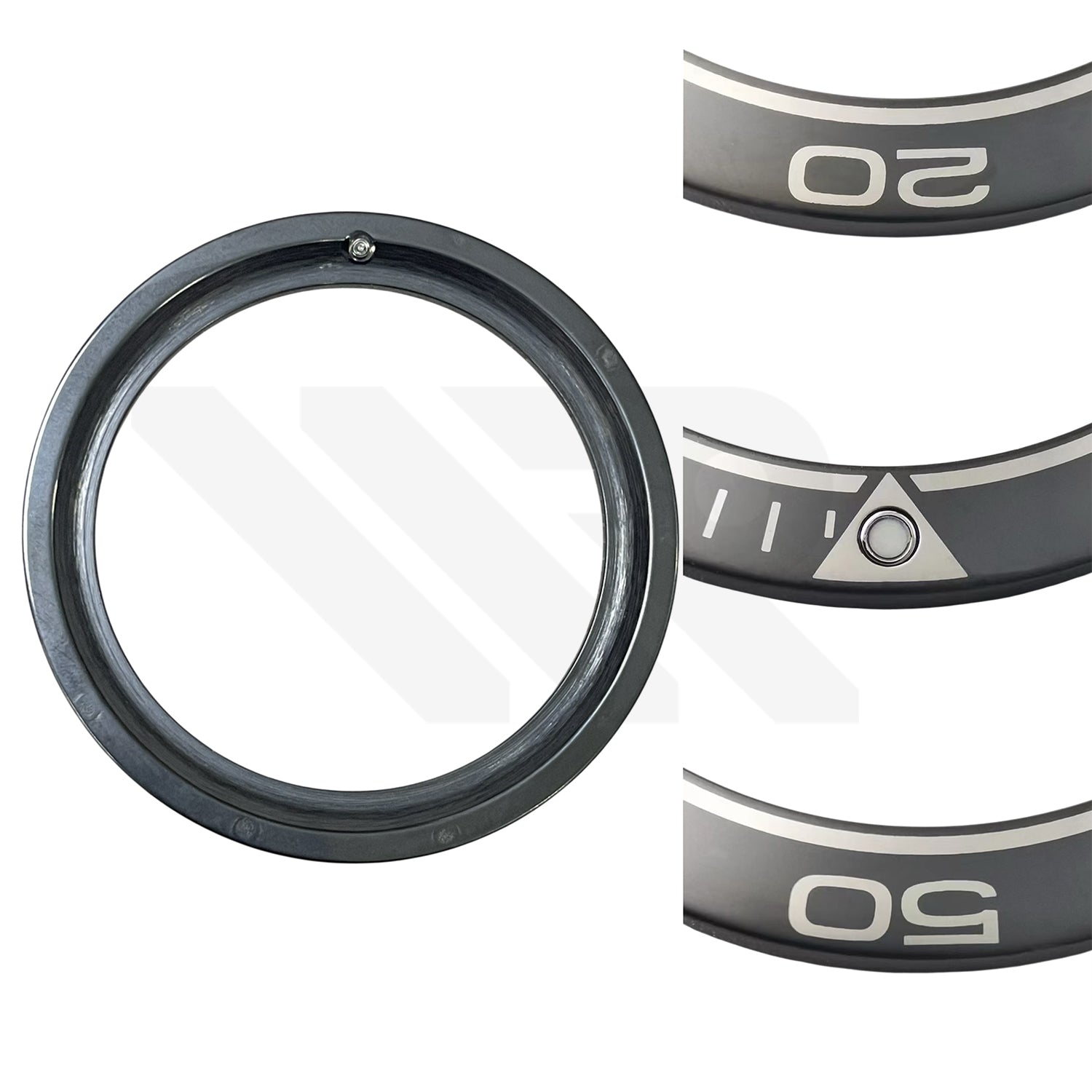 Replacement Ceramic Bezel Insert Compatible with Omega Seamaster Planet Ocean SM600 45.5mm : Black