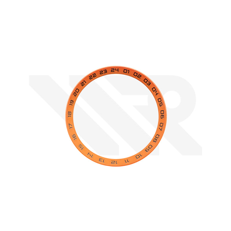 Seiko Mod SKX007 / SKX009 / SRPD Series 24 Hours Marker Chapter Ring: Orange
