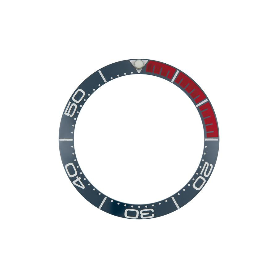 SMP Style Ceramic Sloped Bezel Insert for SKX/SRPD - Blue/Red