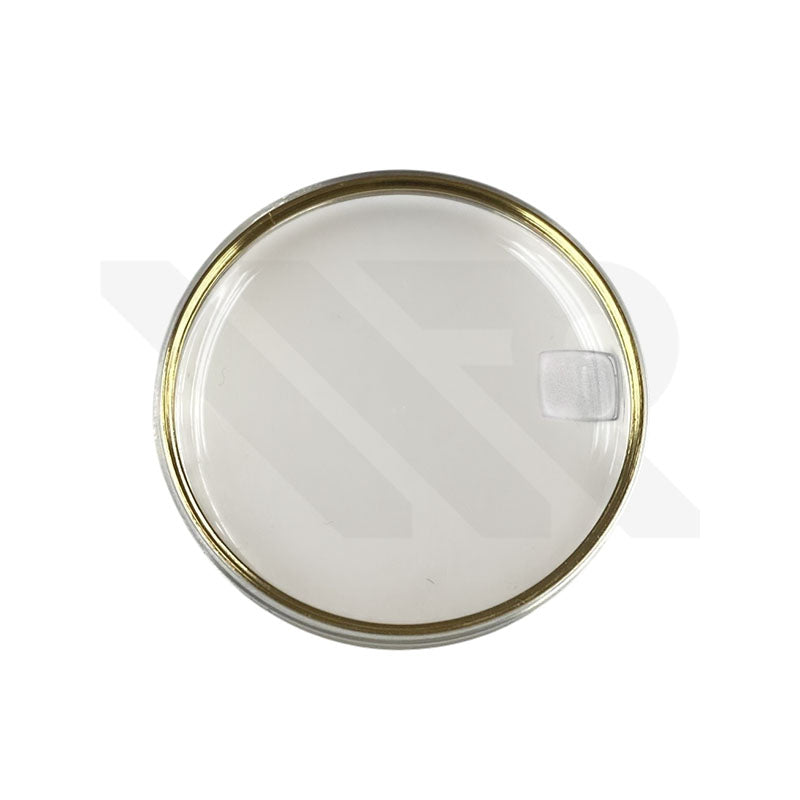 Replacement Vintage Domed Plexiglass Crystal Compatible Omega Vintage Watches : 29.6mm Gold Ring with Magnifying Glass