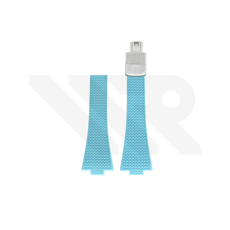 Replacement Fluoro Strap for Tissot PRX 35mm T137207A , T137210A (Blue)