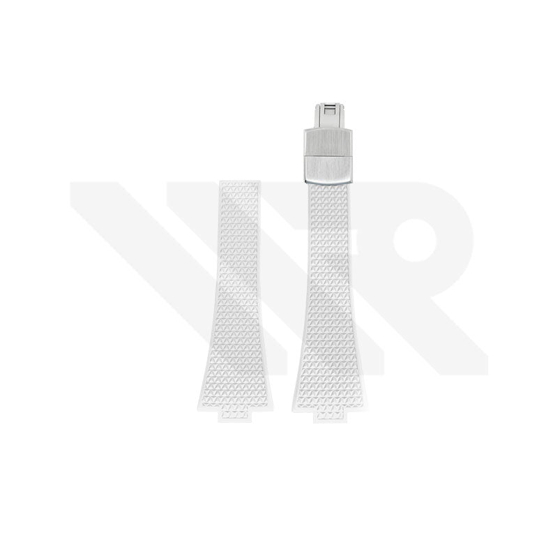 Replacement Fluoro Strap for Tissot PRX 40mm T137207A , T137210A (White)
