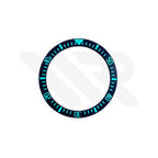 Luminous Pelagos Style Ceramic Sloped Bezel Insert for Seiko SKX007 Mod - Full Scale Black