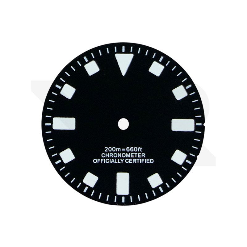 Pelagos Style Diver Dial for Seiko Mod : Black