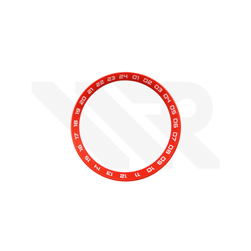 Seiko Mod SKX007 / SKX009 / SRPD Series 24 Hours Marker Chapter Ring: Red