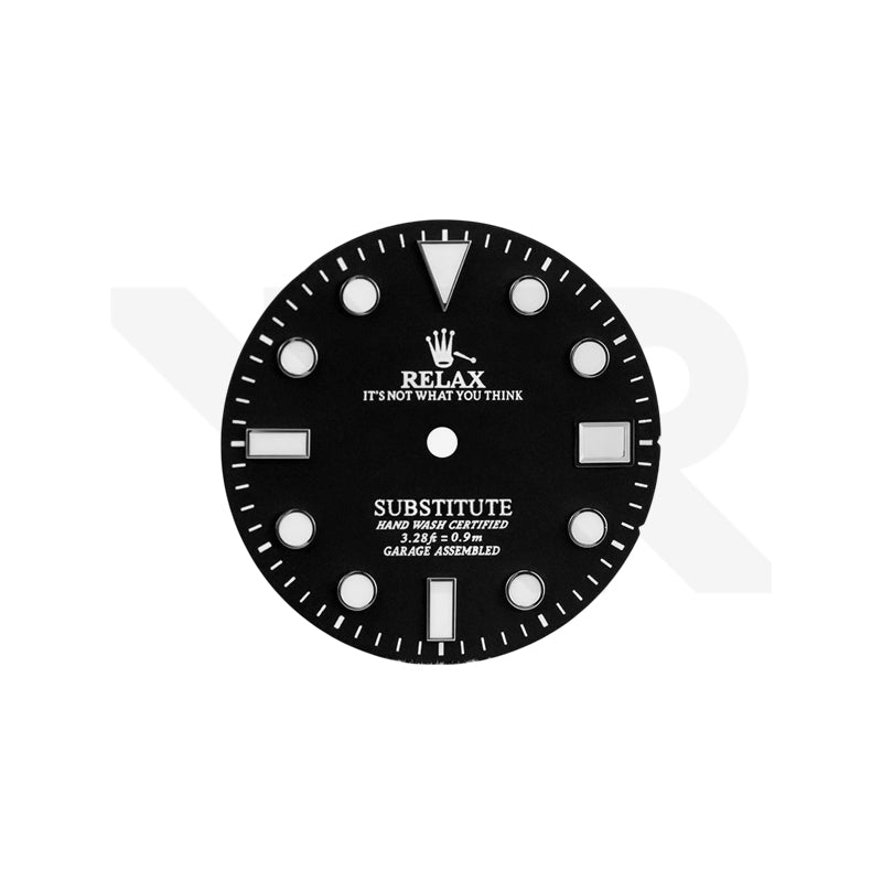 Relax Dial for Seiko Mod: Matte Black