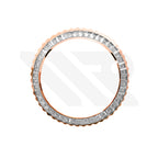 White Cubic Zirconia Bezel for SKX / SRPD: Rose Gold (Copy)
