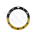 GMT-12 Ceramic Sloped Bezel Insert for SKX/SRPD - Yellow-Black/Inverted
