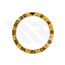 Load image into Gallery viewer, GMT-24 Ceramic Sloped Bezel Insert for SKX/SRPD - Yellow/Black
