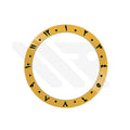 Arabic Style Ceramic Sloped Bezel Insert for SKX/SRPD - Yellow/Black