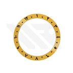 Arabic Style Ceramic Sloped Bezel Insert for SKX/SRPD - Yellow/Black