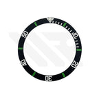 SUB Ceramic Sloped Bezel Insert for SKX/SRPD: Matte Black/Green