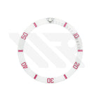 SUB Ceramic Sloped Bezel Insert for SKX/SRPD: Matte White/Pink