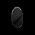 Double Domed Sapphire Crystal for Rado Centrix 38mm Series : Black