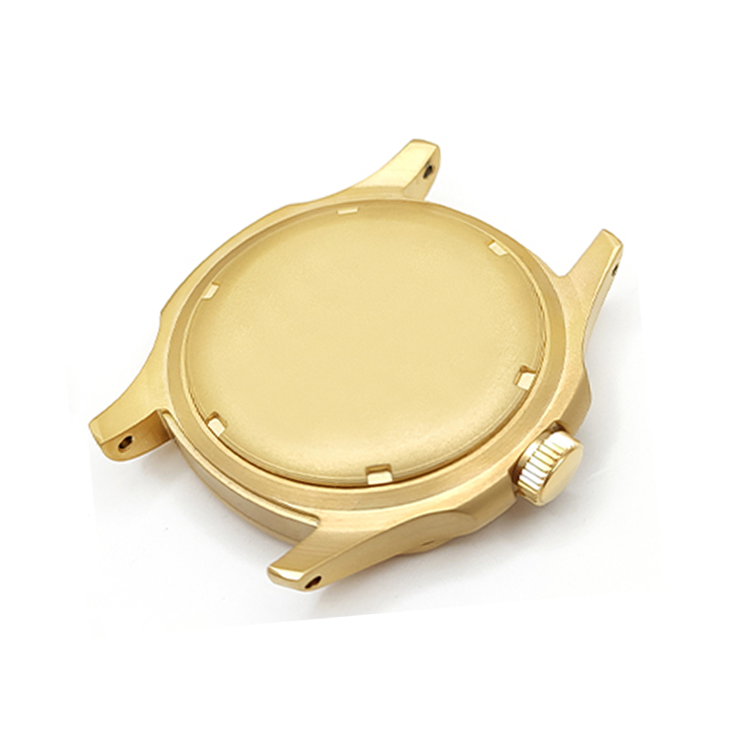 Nautilus sandgestrahltes Gehäuse-Set für Seiko Mod: Gold