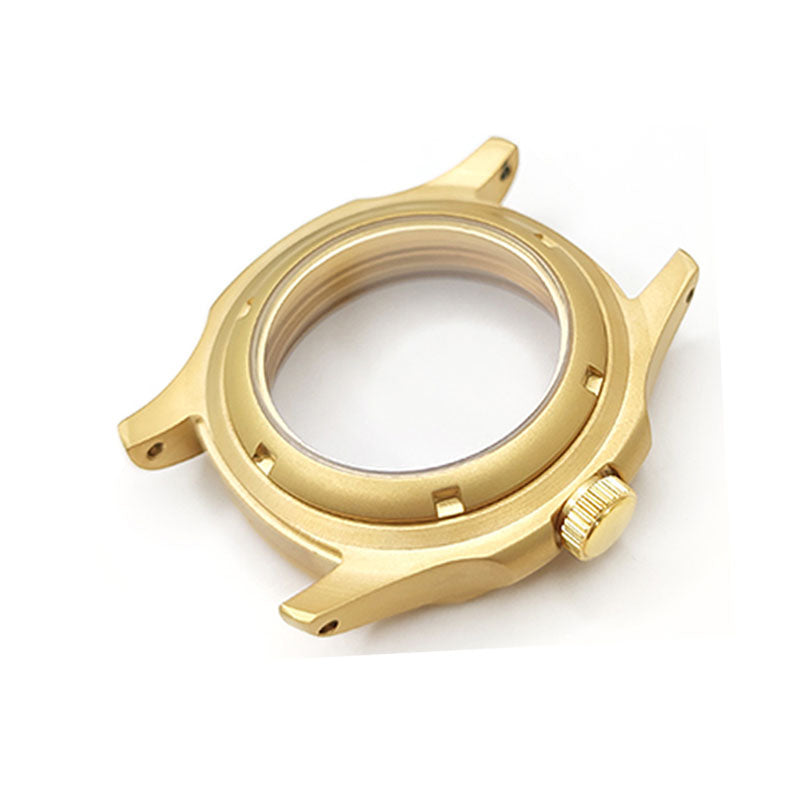 Nautilus Sandblasted Case Set for Seiko Mod: Gold