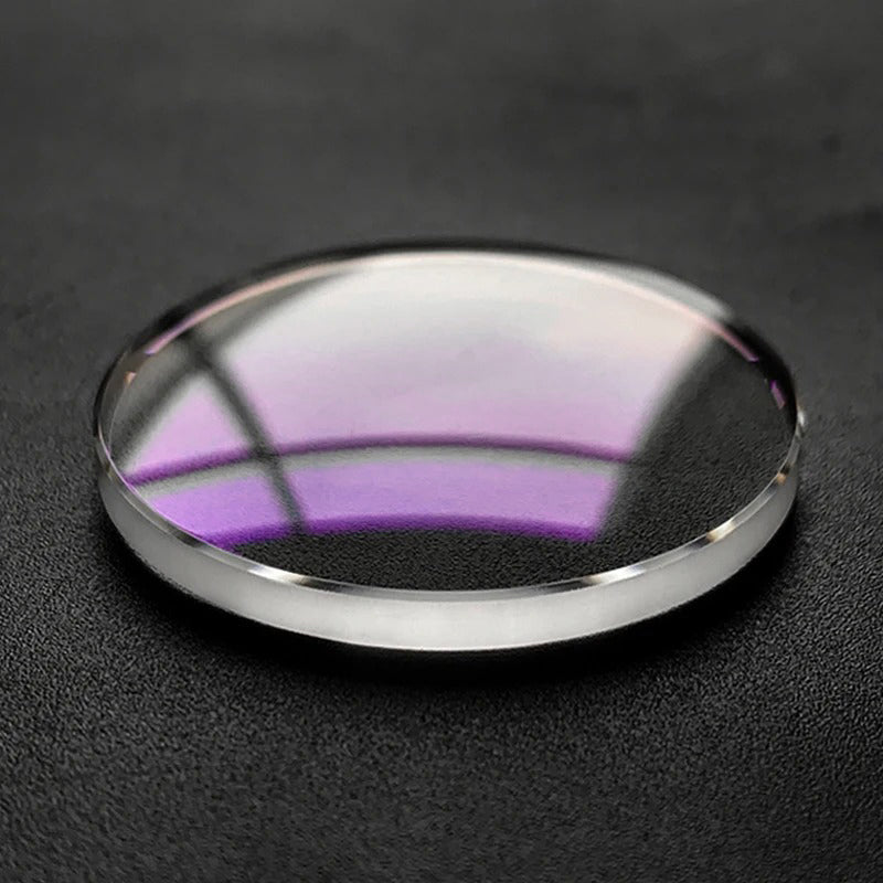 Double Domed Sapphire Crystal for Seiko Turtle , Samurai , Blue Lagoon (Red AR Coating)