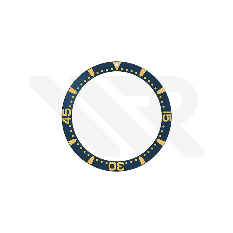 Replacement Aluminium Bezel Insert Compatible with Longines HydroConquest 39mm L3.641 Series : Blue/Gold