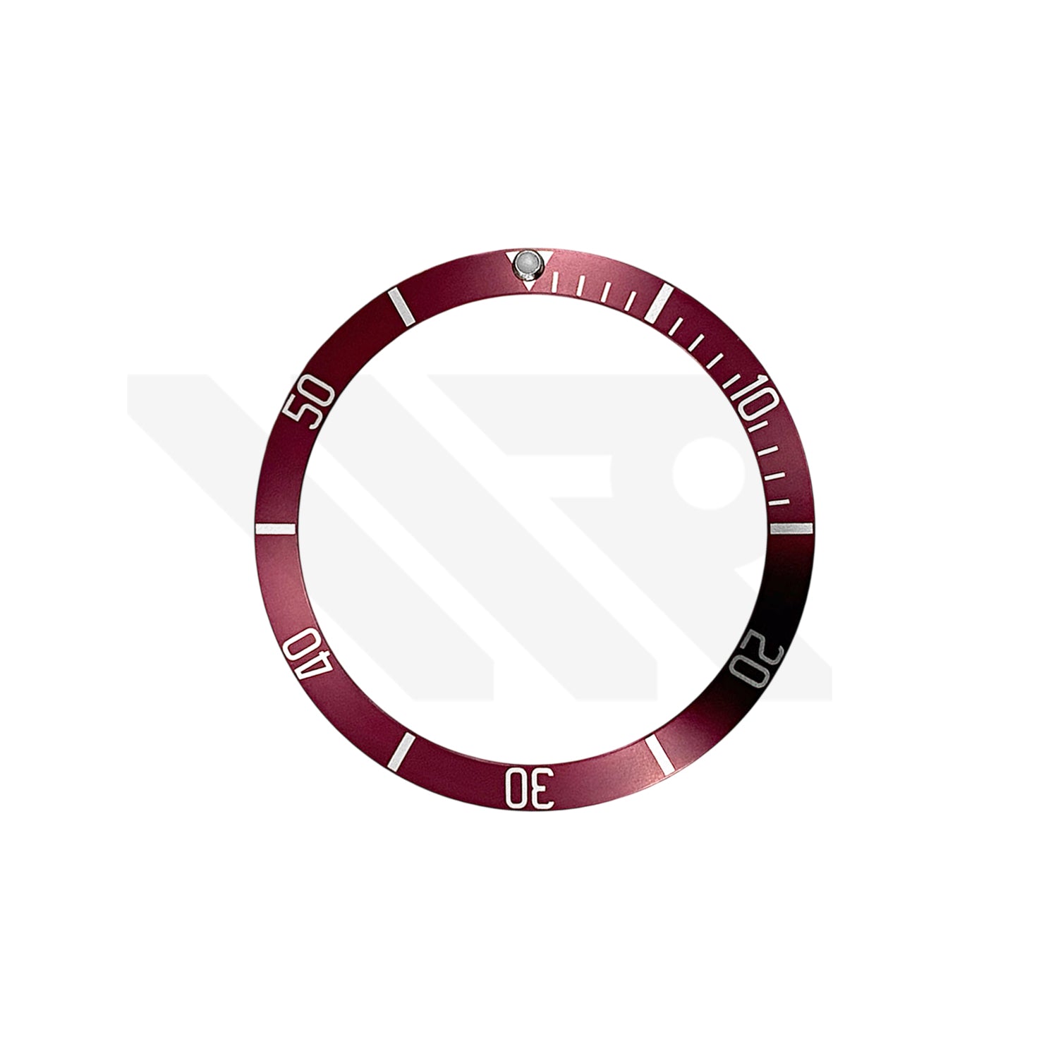 Replacement Aluminium Bezel Insert Compatible with Tudor Black Bay Heritage 41mm : Burgundy