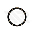 Replacement Aluminium Bezel Insert Compatible with Tudor Black Bay S&G Heritage 41mm 79733 : Black/Gold