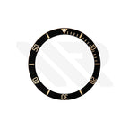 Replacement Aluminium Bezel Insert Compatible with Tudor Black Bay S&G Heritage 41mm 79733 : Black/Gold