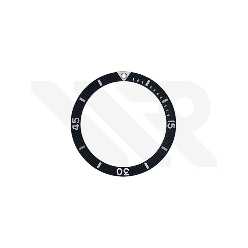 Replacement Aluminium Bezel Ring Compatible with Breitling Superocean 42mm A17366 : Black