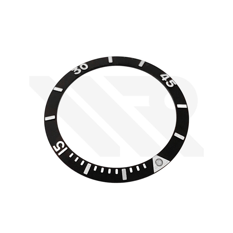 Replacement Aluminium Bezel Ring Compatible with Breitling Superocean 42mm A17366 : Black