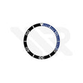 Replacement Aluminium Bezel Ring Compatible with Tissot Seastar 1000 T120417A (Black Blue-Silver)