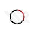 Replacement Aluminium Bezel Ring Compatible with Tissot Seastar 1000 T120417A (Black Red-Silver)