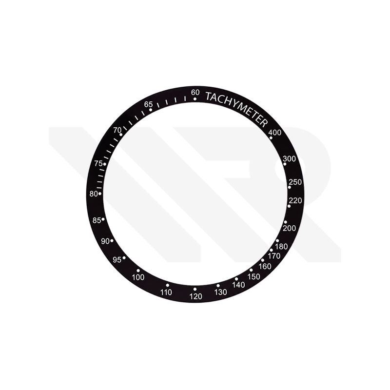 Replacement Aluminium Bezel Ring Compatible with Tissot V8 Chronograph T039417A - Black