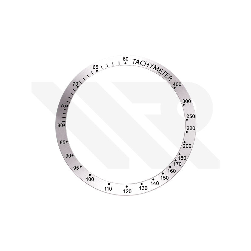Replacement Aluminium Bezel Ring Compatible with Tissot V8 Chronograph T039417A - Silver