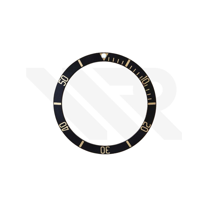 Replacement Aluminium Bezel Insert Compatible with Tudor Black Bay 58 39mm 79030 - Black/Gold
