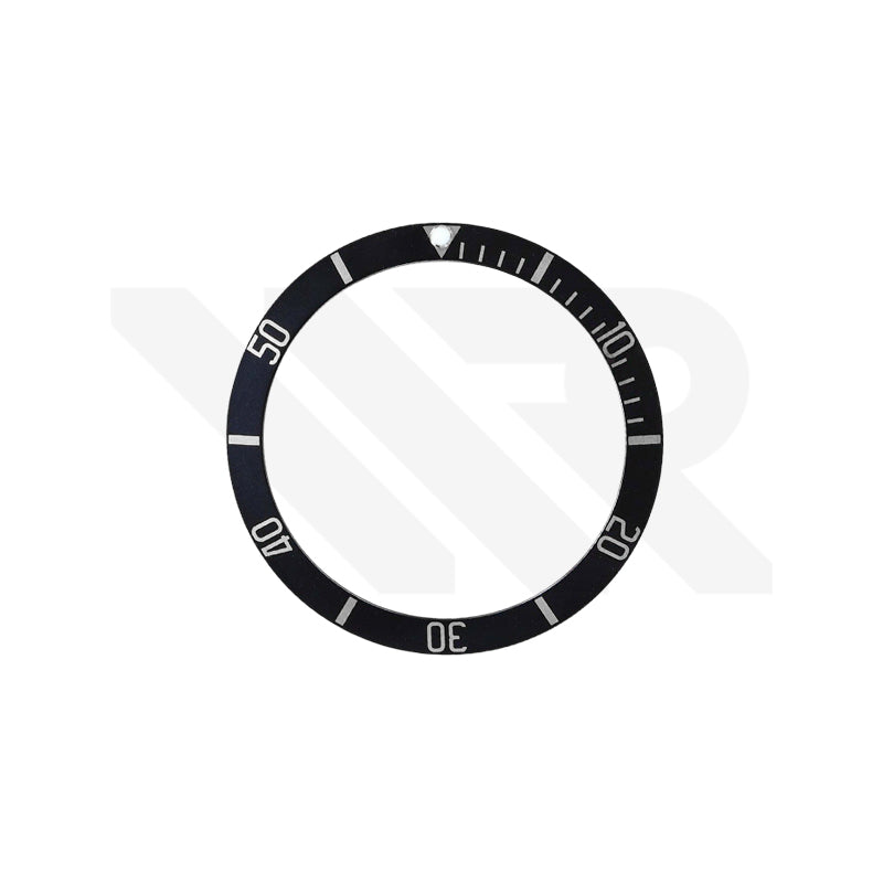 Replacement Aluminium Bezel Insert Compatible with Tudor Black Bay 58 39mm 79030 - Black/Silver