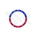 Replacement Aluminum Bezel Insert Compatible with Rolex GMT Master : Pepsi