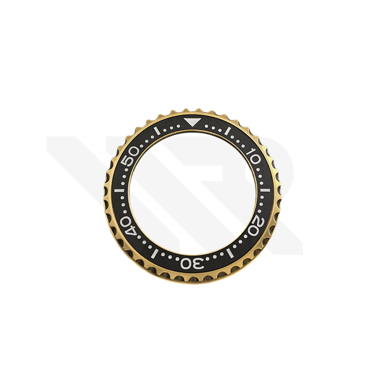 Replacement Bezel Set Compatible with Seiko Marine Master 1000 SBDX011 / SBDX013 / SBDX014 / SBDX016 : Gold