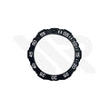 Replacement Carbon Compound Bezel Compatible with Luminox Navy Seal 3500 Series