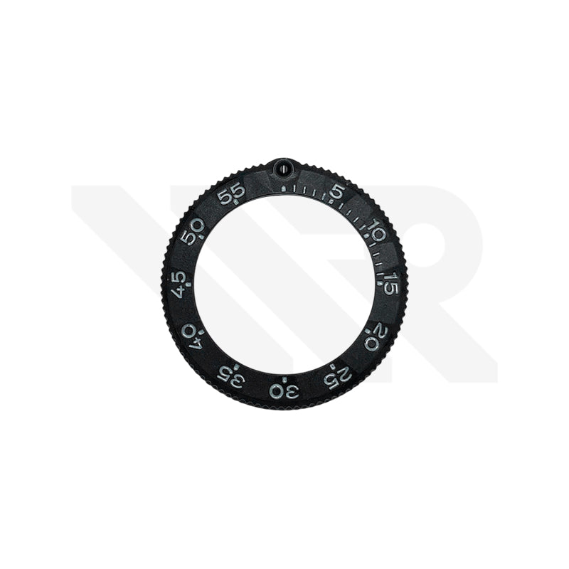 Replacement Carbon Compound Bezel Compatible with Luminox Original Navy Seal 3000/3900 V3 : Black / Gray